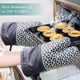 thumbnail image 2 of Oven gloves, 550 heat-resistant silicone kitchen gloves, kitchen non slip silicone handle, kitchen gloves, oven, pastry, barbecue., 2 of 4