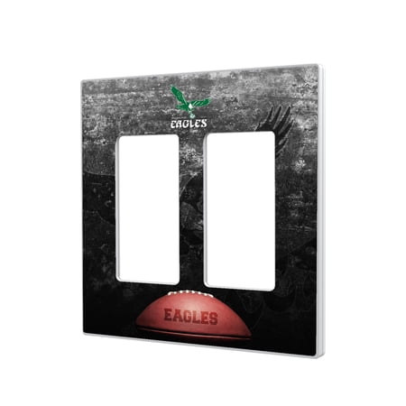 Philadelphia Eagles Legendary Design Double Rocker Lightswitch Plate