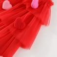 thumbnail image 6 of GYRATEDREAM Toddler Girl Layered Tulle Tutu Dress Summer Dress Strap Heart Dress Sleeveless Backless Princess Birthday Formal Wedding Party Dresses, 6 of 9