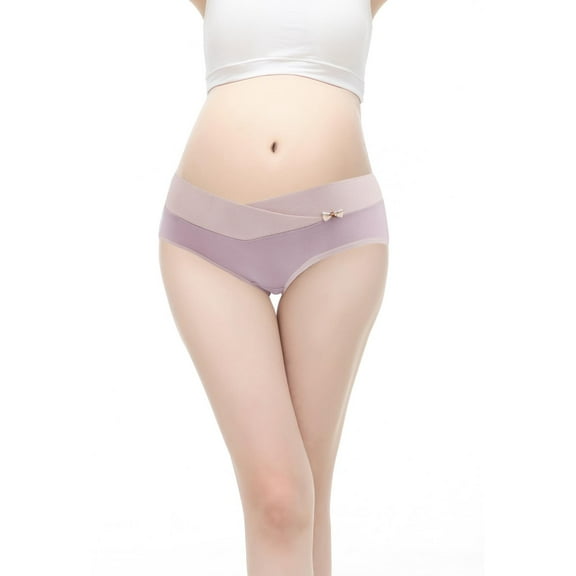 Bigersell Cheeky Panties Clearance Crotchless Underwear Briefs Panty Style P-1817 Polyester Cheeky Panties G String Thongs Ladies Briefs High Waist Women's Panties Purple L