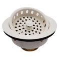 thumbnail image 1 of Westbrass D214-51 Colador De Cesta Para Fregadero De Cocina Grande Estilo Poste De 3-1/2 Pulgadas, 1 Paquete Con Recubrimiento En Polvo Almendra, 1 of 5