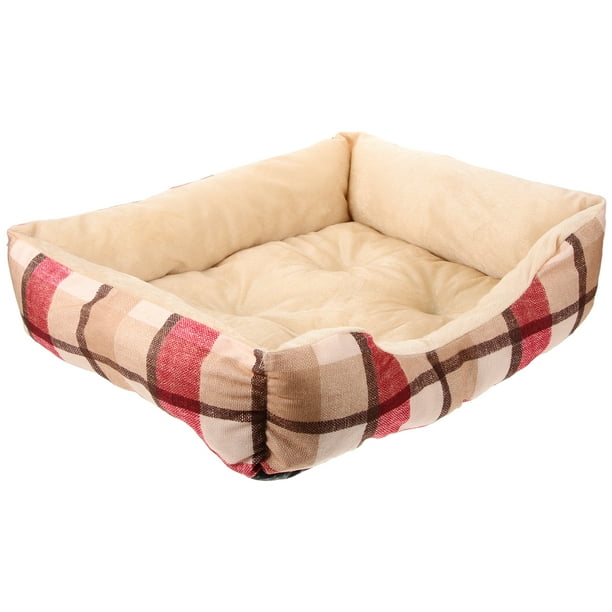 EeaseMX Casa para gatos estilo navideño, nido cálido de invierno para gatos y perros, cama de algodón para dormir