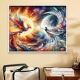 thumbnail image 2 of JYLMOOD DIY Animal Paint by Number for Adults, Easy Painting by Numbers for Gift Home Wall Decor 16x20in without Frame, Colored Canvas - Phoenix, 2 of 6