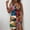 #0299-Multicolor, variant on Boho Sundresses for Women Spaghetti Strap Black White Floral Ruched Side Slit Mini Dresses Vacation Comfy Bottoms Gift