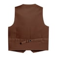 thumbnail image 2 of Gioberti Boy's Tweed Plaid Formal Suit Vest, 2 of 4