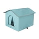 thumbnail image 2 of Casa para gatos callejeros, suministros para mascotas, casa para perros con aislamiento cálido, cama para perros resistente a la intemperie Azul medio, 2 of 9
