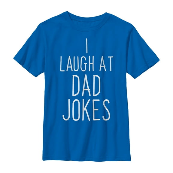 Boy's Lost Gods Father's Day Laugh At Dad Jokes Graphic Tee Royal Blue X Large