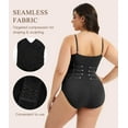 thumbnail image 2 of MANIFIQUE 2 Packs Plus Size Shapewear Bodysuit for Women Tummy Control Body Shaper Snatched Waist Body Suit, 2 of 6