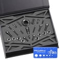 thumbnail image 1 of TC4 Titanium Mountain Bike Shifting Screw Set (28PCS) for M7000/8000 Groupset - PVD Coated Black, Lightweight 238g Design with Screw Quick Measurement Ruler Included, Enhances Riding Experience by, 1 of 5