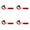 Red, variant on 3. Adjustable Neck Strap 120dB Whistles, 4pcs Security Signaling for Fishing Kayaking Swimming Outdoor