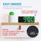 thumbnail image 4 of Reloj Despertador, Reloj LED para Dormitorio, Reloj ElectróNico de Escritorio con Pantalla de Temperatura, Brillo Ajustable (Verde), 4 of 5