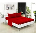 thumbnail image 4 of Microfiber Twin XL Fitted Bottom Bed Sheets 1800 Ultra Soft and Comfy - 15" Deep Pocket, 39" x 80" Great for Dorm Room, Hospital & Split King Dual Adjustable Beds (Red, Twin XL), 4 of 5