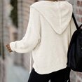 thumbnail image 3 of Aoochasliy Womens Cardigan Clothes Hooded Zipper Cardigan Thick Knit Sweater Jacket Big Coat, 3 of 8