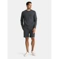 thumbnail image 2 of Athletic Works Men's and Big Men's Fusion Double Knit Crewneck Sweatshirt, Sizes S-5XL, 2 of 5