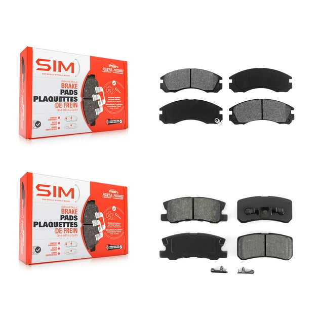 SIM Front Rear Semi-Metallic Brake Pads Kit for Car Mitsubishi Lancer KSM-100263