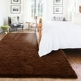 thumbnail image 3 of TWINNIS Super Soft Area Rug for Living Room Bedroom Shaggy Accent Carpets for Kids Girls Rooms,5'x8',Coffee, 3 of 7