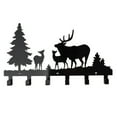 thumbnail image 1 of Generic Hook Rack 6 Hooks Rail Deer Animal Shaped Wall-Mounted Farmhouse Rack Nail-free Drilling Bathroom Storage Hook Kitchen Towel Hooks Hanger, 1 of 8
