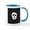 White/Blue Inside, variant on CafePress - Pink Skeleton Face Stripes Mug - 11 oz Ceramic Mug - Novelty Coffee Tea Cup