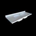 thumbnail image 2 of NBI Drainboard Sinks White Reinforced Cast Acrylic 66" x 25" Double Bowl, Double Drainboard Sink, 2 of 7