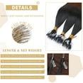 thumbnail image 5 of SEGO Micro Loop Real Thick Human Hair Extensions 100 Strands Invisible Micro Ring Beads Remy Thick Hair, 5 of 8
