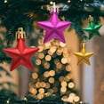 thumbnail image 6 of Deeceymbur 12 Pcs Mini Star-Shaped Shatterproof Christmas Ornaments Festive Tree Party Decor Set 1.57Inch, 6 of 8