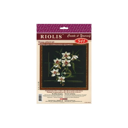 UPC: 4607154520437 | Riolis Cross Stitch Kit White Orchid
