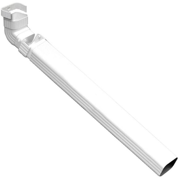 White Vinyl Gutter Downspout Clip