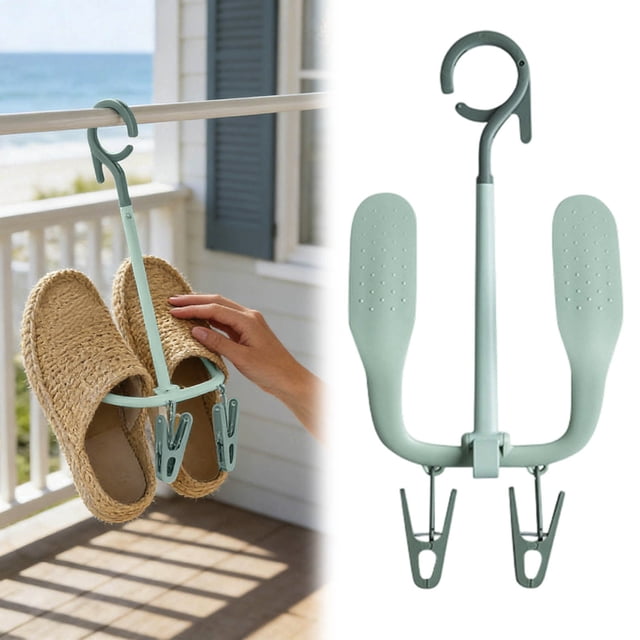 Creatine Portable Shoe Rack With Rotating Design Home & Bathroom Space Saving Multifunctional Drying Stand