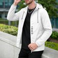 thumbnail image 5 of Zylanna Men's Adjustable Hooded Windbreaker with Zipper Pockets, Sun Protection Lightweight Water Resistant Breathable Outdoor Hiking Jackets for Outdoor White, 5 of 9