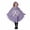 Purple, variant on Zylarhe Kids Halloween Dancewear Jumpsuit for Stage Performances Party Events Playful Home Outfit White 3-4 Years