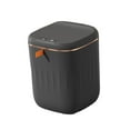 thumbnail image 4 of Bathroom Trash Cans with Lids Portable with Lid for Outdoor Bathroom Kitchen 20L black gold, 4 of 8