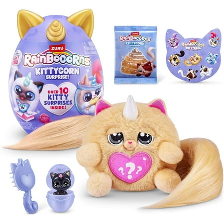 Rainbocorns Kittycorn Persian Mystery Egg Plush (Over 10 Kitty Surprises Inside!)