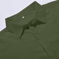 thumbnail image 5 of QHFBli Mens Short Sleeve Dress Shirts Solid Color Regular Fit Shirt Casual Button Down Business Shirts with Pocket, 5 of 7