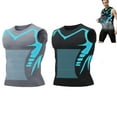 thumbnail image 2 of Chaleco moldeador de verano para hombre, camisa sin mangas, ropa moldeadora de compresión ajustada, camisetas sin mangas, moldeador de cuerpo, chaleco de seda de hielo transpirable, 2 of 5
