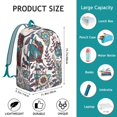 thumbnail image 5 of Study Ready Paisley Backpack - Bohemian Spirit for Library and Lectures, Holds All Your Learning Materials, Encouraging Gift for Academic Achievers, 5 of 5