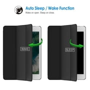 iPad Air 2 Case, SuprJETech® iPad Air 2 Slim-Fit Smart Case Cover for Apple iPad Air 2 (iPad 6) 2014 Model Ultra Slim Lightweight Stand with Smart Cover Auto Wake/Sleep (Black)