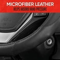 thumbnail image 5 of Motor Trend GripDrive Carbon Fiber Steering Wheel Cover ‚Äì Universal Fit with Microfiber Leather for Steering Wheel Sizes 14.5 15 15.5 inches (Black), 5 of 6