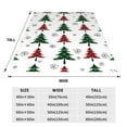 thumbnail image 3 of Fotbe Buffalo Plaid Christmas Trees Manta de Franela Acolchonada con Estampado, Súper Suave y Esponjosa, Extra Grande para Sofá, Cama, Uso Todo el Año-80"x60", 3 of 7