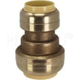 PushFit Reducing Coupling 1" x 3/4", PushtoConnect Brass Plumbing