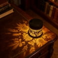 thumbnail image 6 of Decorative Solar Mandala Lights, Metal Solar Powered Outdoor Deck Step Wall Lights, Mandala Theme Waterproof Fence Light for Garden Post Patio Backyard Yard Decor, 6 of 7