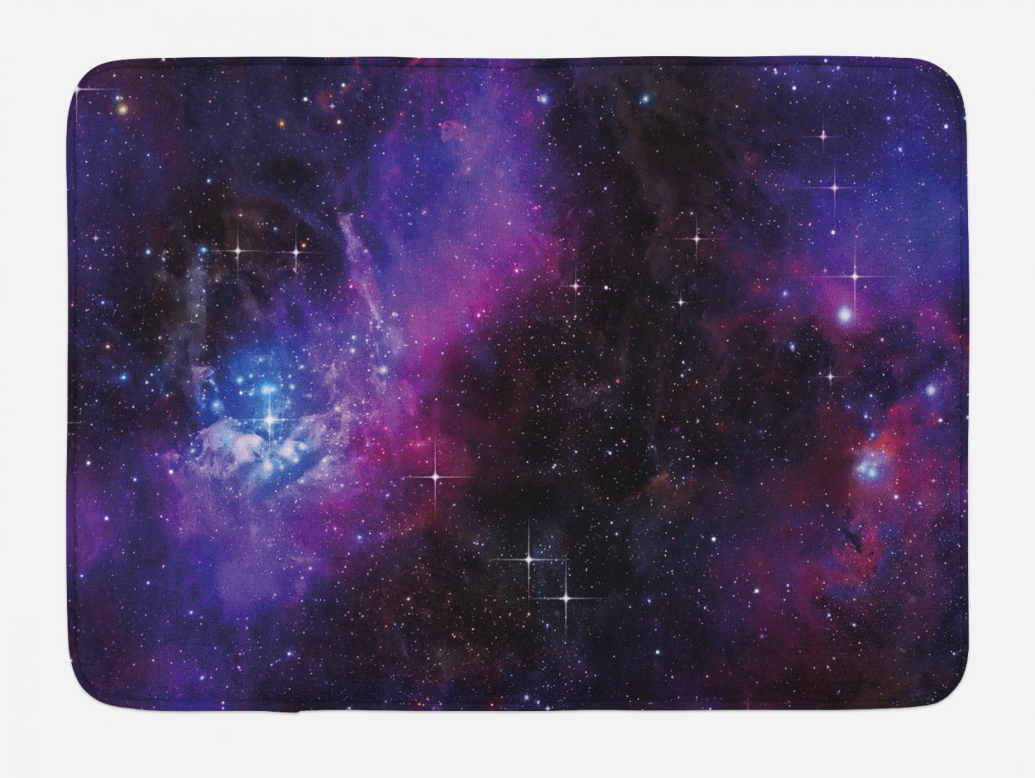 Blue And Pink Galaxy Space Door Mat main image 1