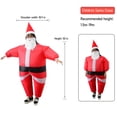 thumbnail image 4 of Traje inflable de Papá Noel para Navidad, disfraz unisex para niños, ropa divertida para fiesta de Navidad con sombrero de barba para niños (con soplador). Ropa inflable., 4 of 9