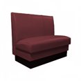 thumbnail image 1 of Vitro MD-3000-DBL Double Restaurant Booth - (3) Panels, Fully Upholstered, 36" x 44", Cranberry, 1 of 1