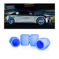 thumbnail image 1 of Tapones para válvulas de neumáticos YALOK Noctilucous para coche, 4 unidades, azules, 1 of 7