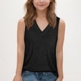thumbnail image 4 of Ruyang Girls V Neck Tank Top Athletic Running Oversized Solid Sleeveless Undershirts Teen Kids Girls Workout Sport Blouse, 4 of 8
