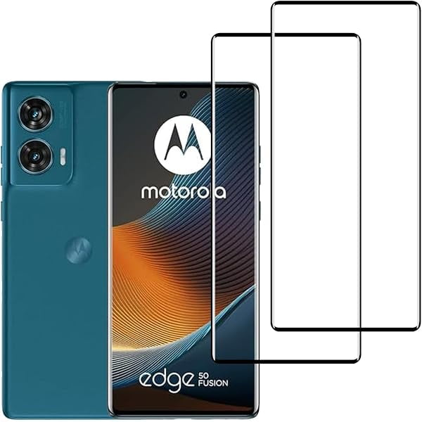 Chenchen [2 Pack Tempered Glass Screen Protector for Motorola Moto Edge 50 Fusion/Moto G85 5G,3D Curved,9H Hardness,Anti Scratch,HD Clear,Compatible with Moto G85 5G /Moto Edge 50 Fusion