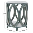 thumbnail image 2 of Hawthorne Collection Pine Wood Accent Table in Dark Teal, 2 of 5