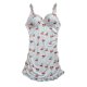 thumbnail image 2 of Camisón corto para mujer, ropa interior deportiva con cuello en V, ropa de dormir estampada, vestido corto, lencería para mujer, 2 of 8