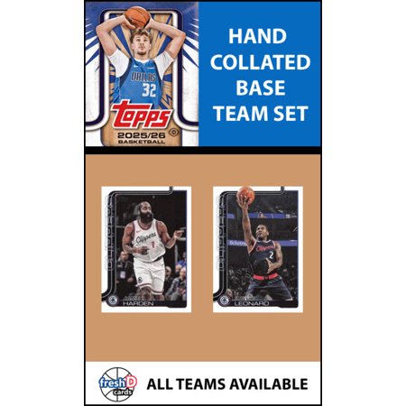 2025-26 Topps Flagship Team Set LA Clippers Kawhi Leonard Harden