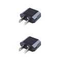 thumbnail image 2 of Toystoory Enchufe del Enchufe de conversión Enchufe del convertidor de corriente CA Adaptador de viaje móvil Adaptador de negro 2piezas, 2 of 6